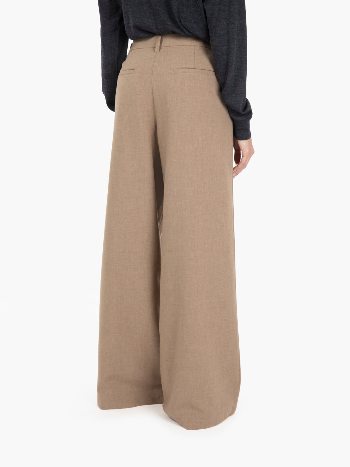 Wide leg jeans Dalt coffea