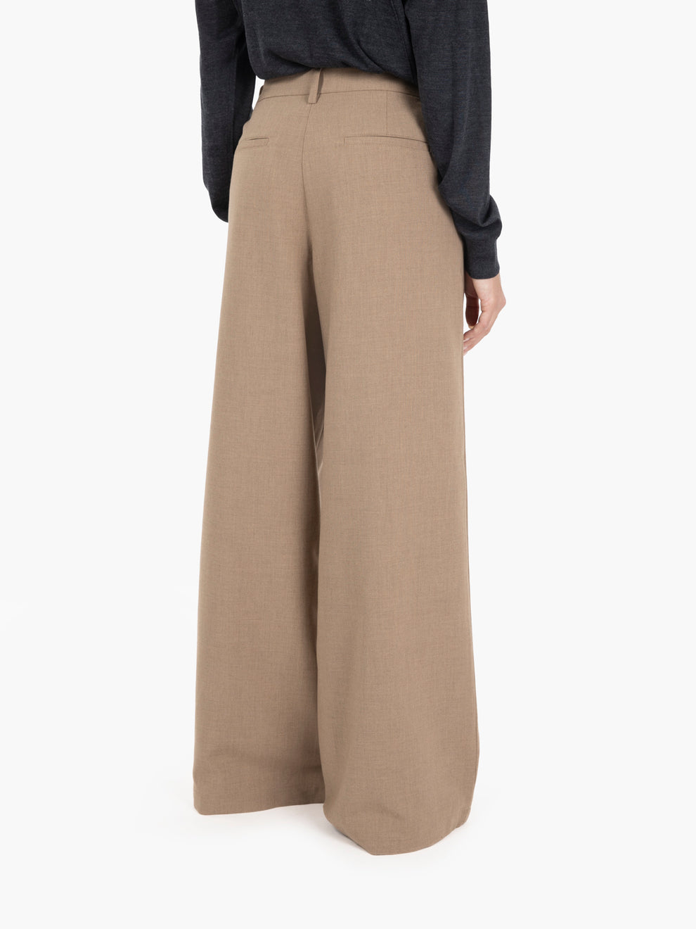 Wide leg jeans Dalt coffea