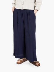 SESSUN - Pantaloni Isla minima bleu de chine