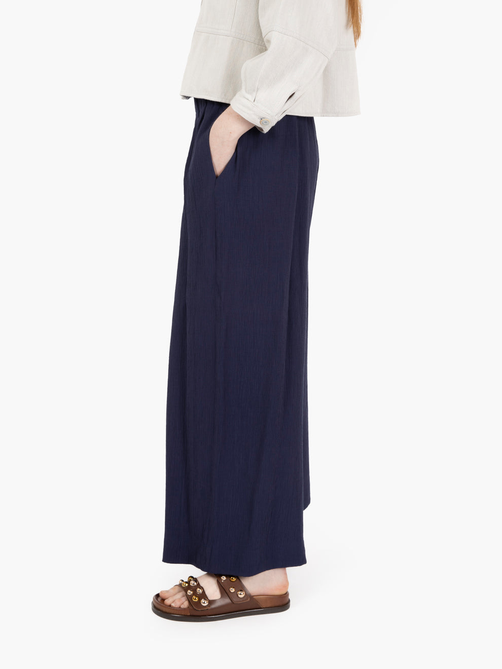 Pantaloni Isla minima bleu de chine