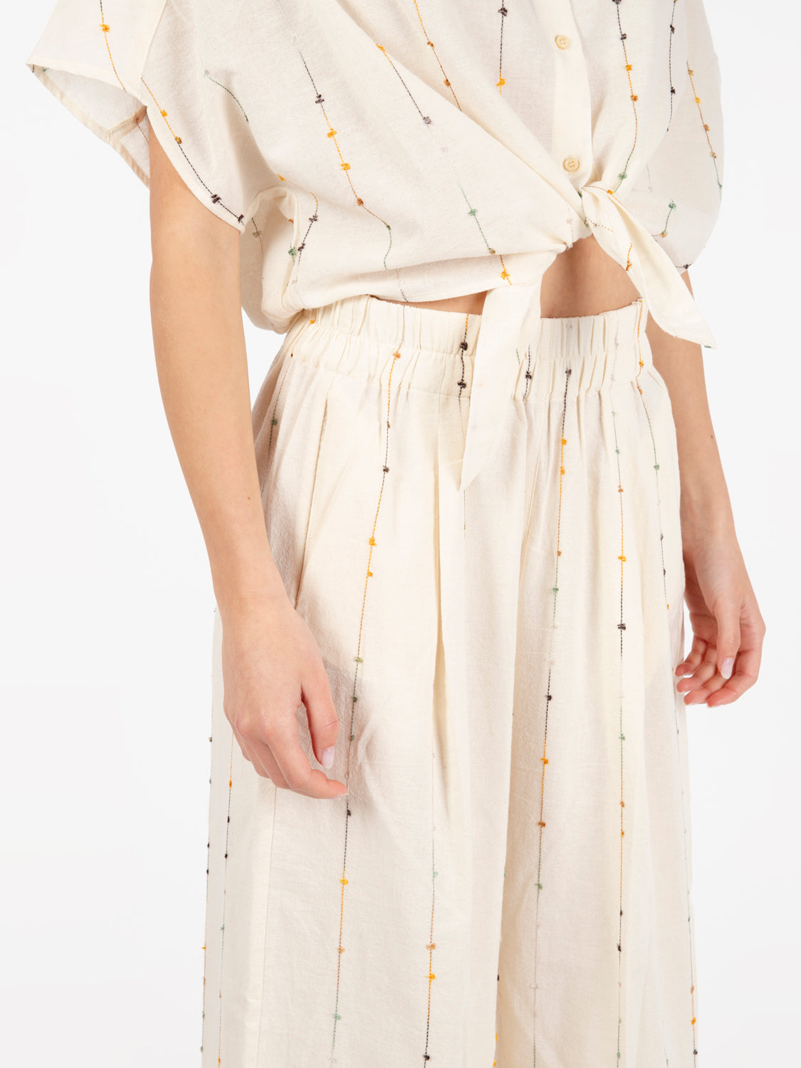 Pantaloni Isla minima fleur de sel beige
