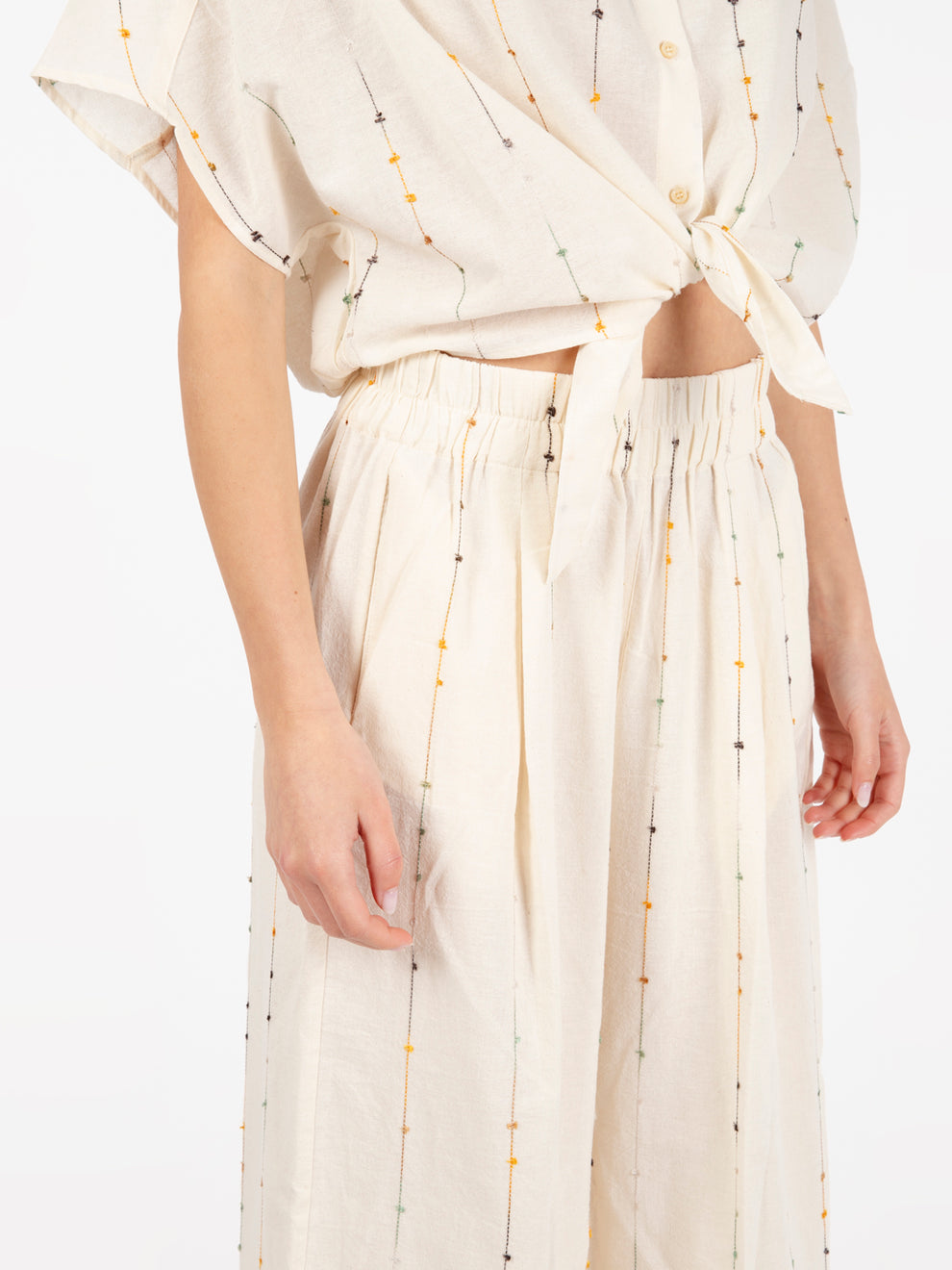 Pantaloni Isla minima fleur de sel beige