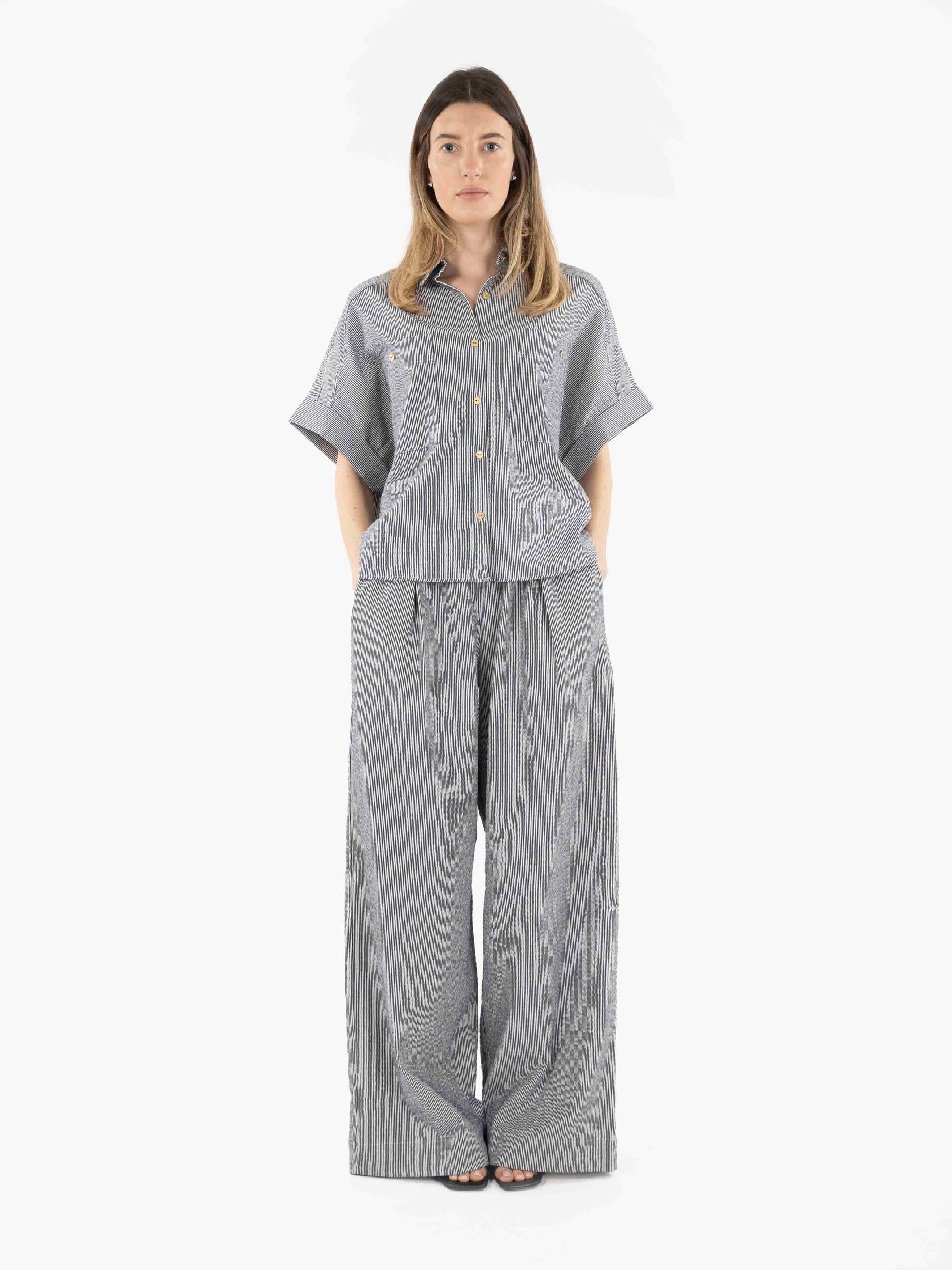 Pantaloni Ridooseer coutil blue
