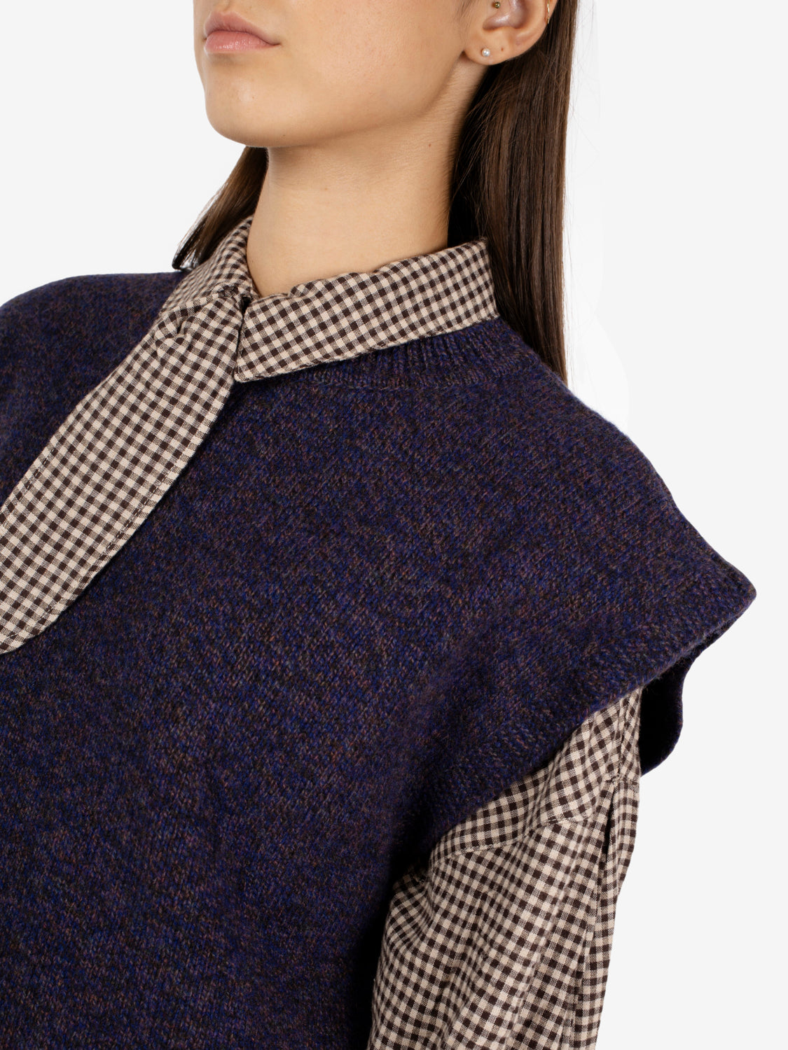 Sleeveless jumper Fabinino ink blue