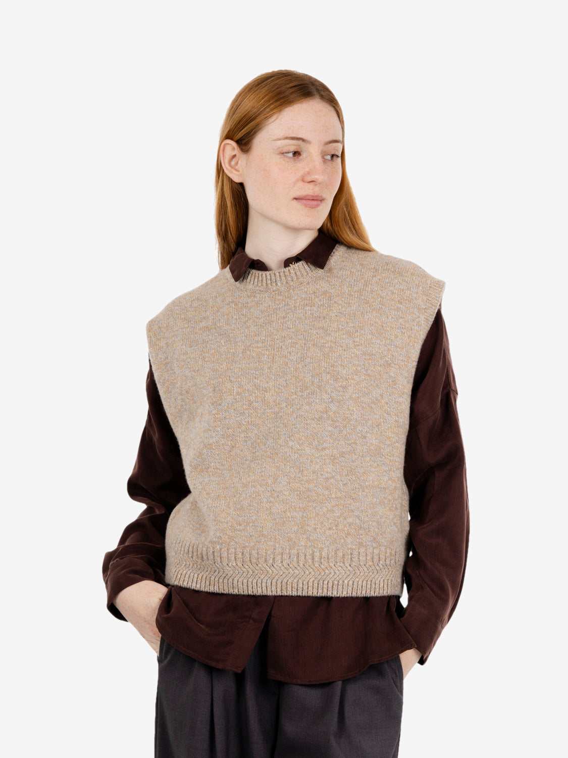 Sleveless jumper sangres
