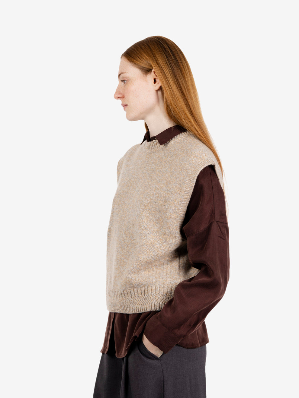 Sleveless jumper sangres