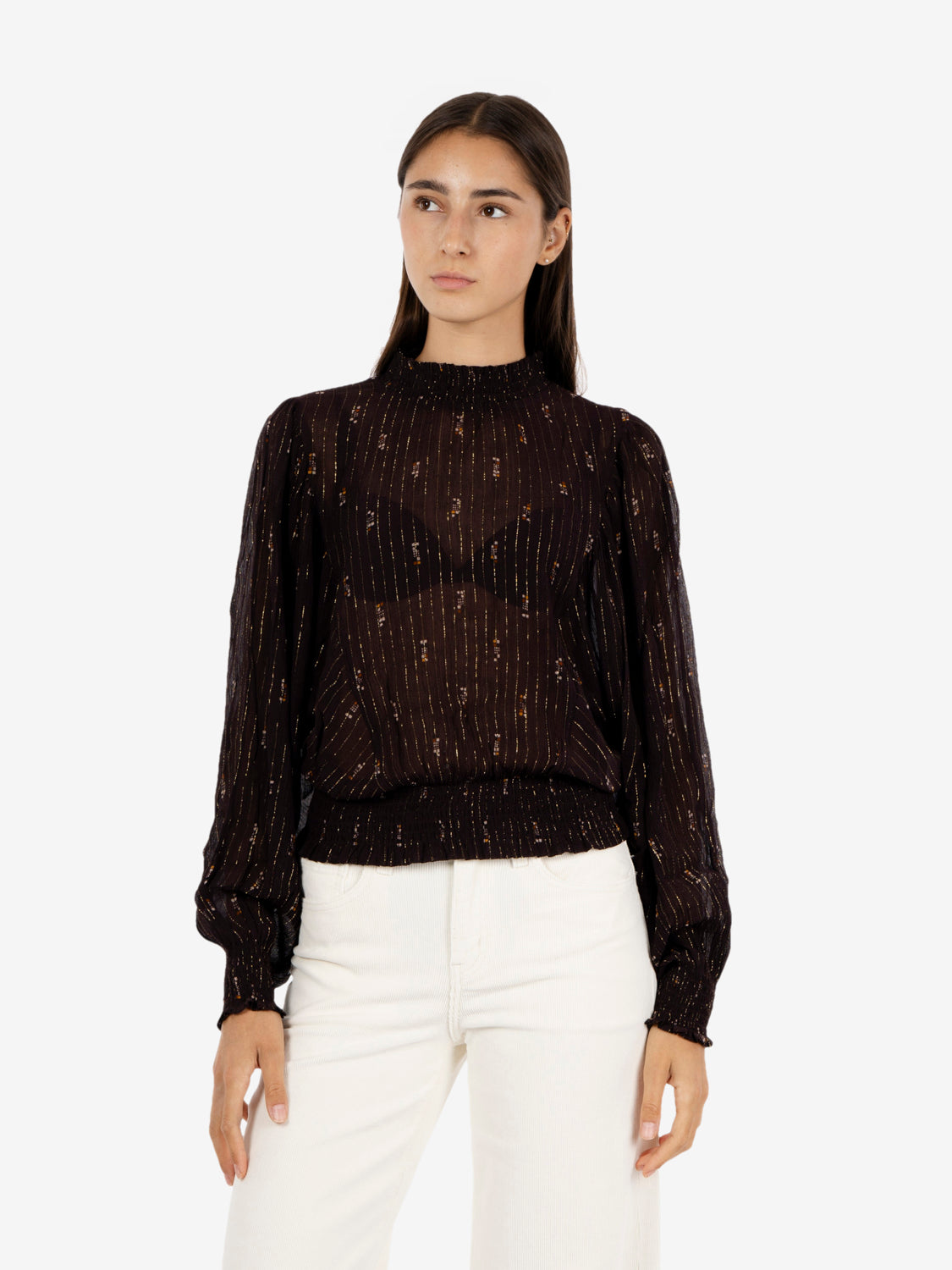 Smocked blouse Coffea Domiu