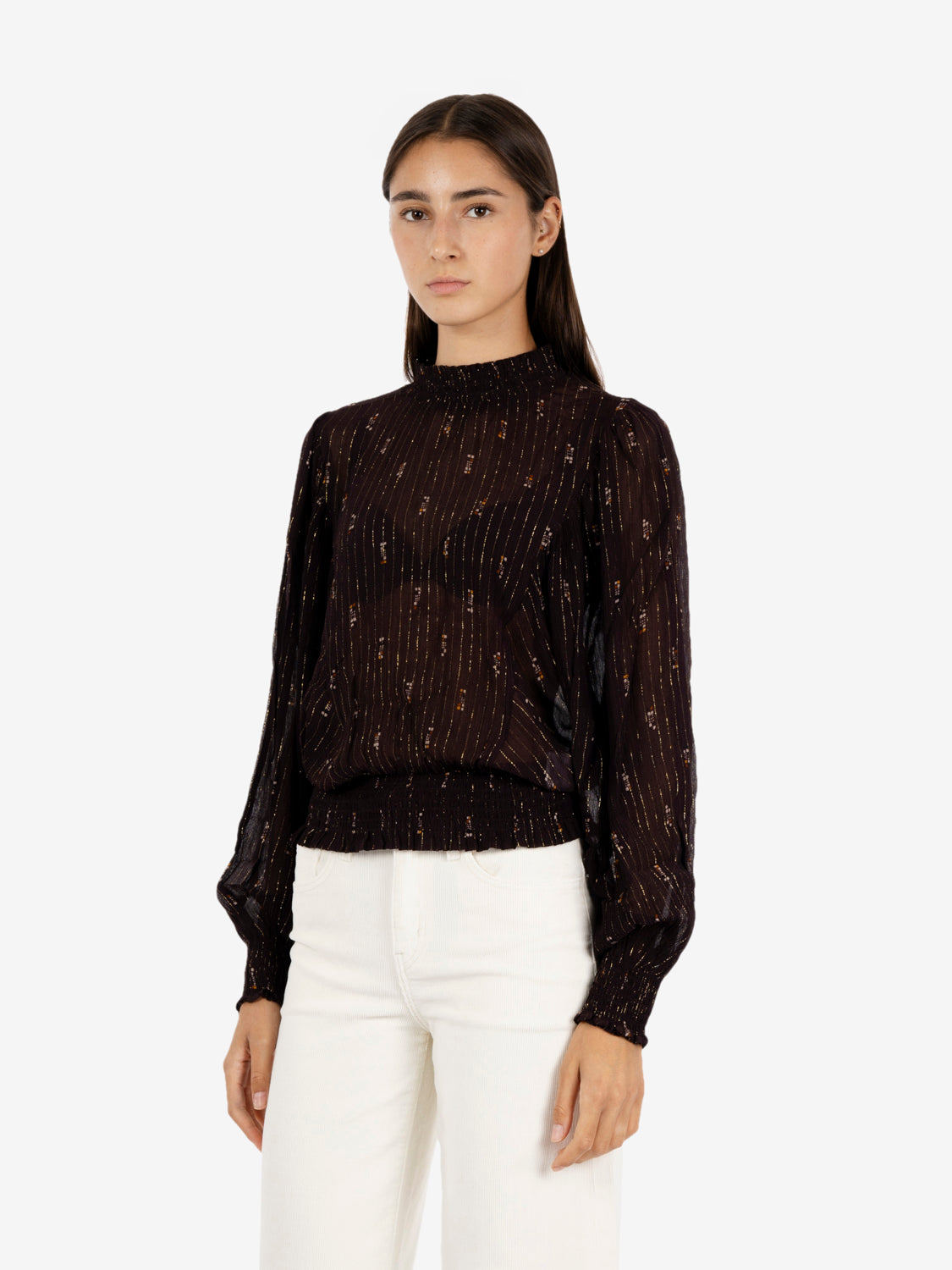 Smocked blouse Coffea Domiu