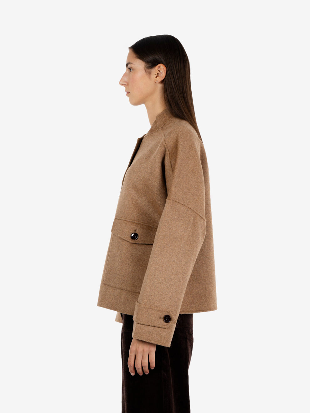 Teddy jacket unlined alpaga