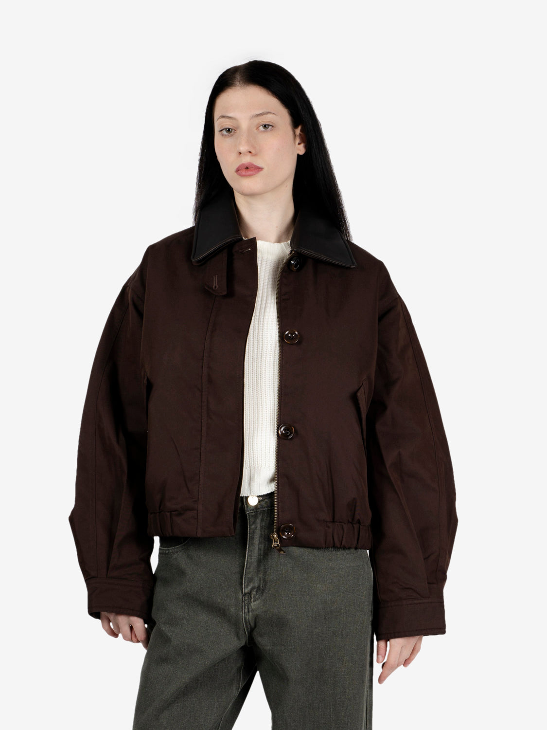 Wide short jacket Maverick coffea