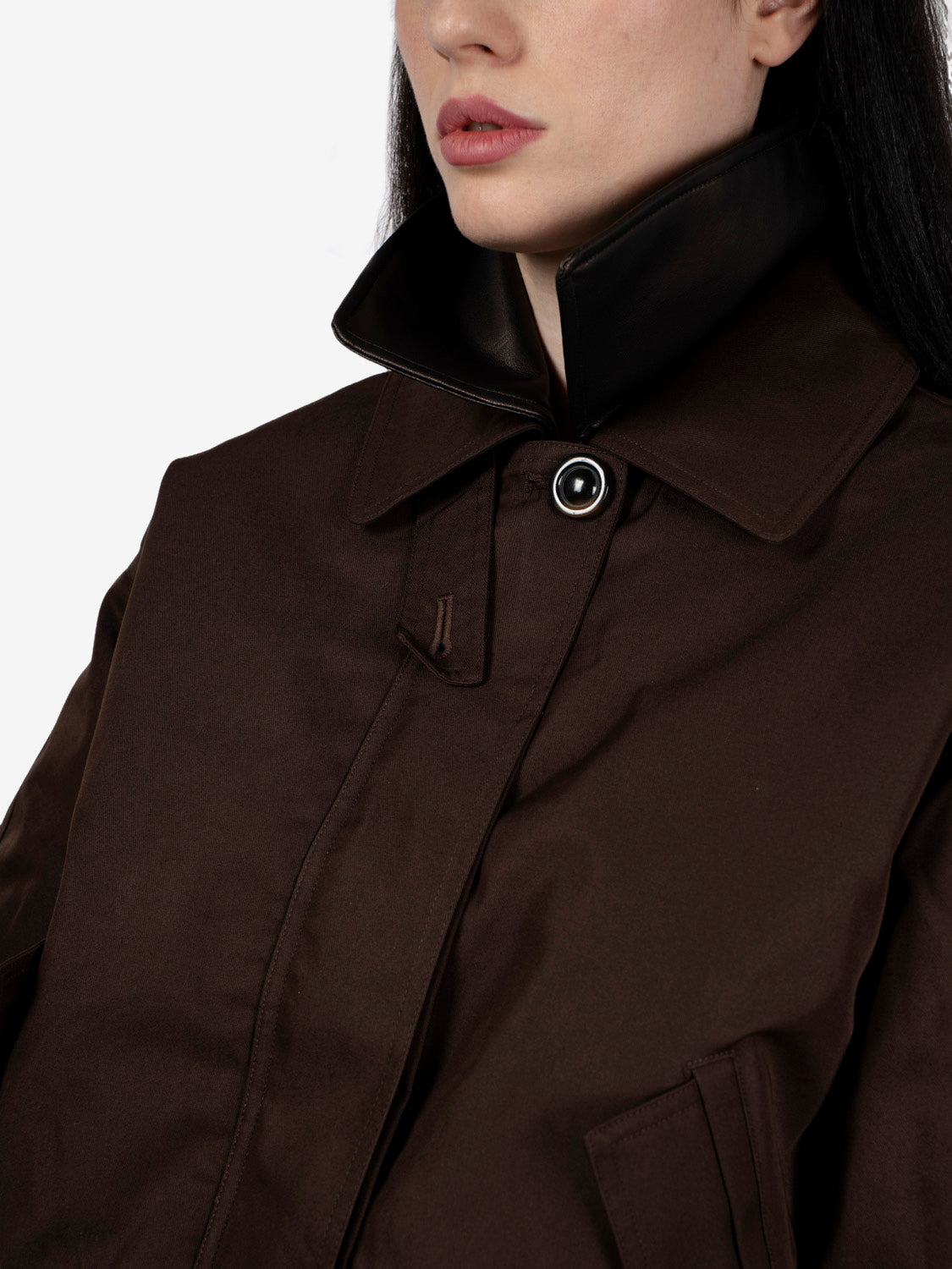 Wide short jacket Maverick coffea