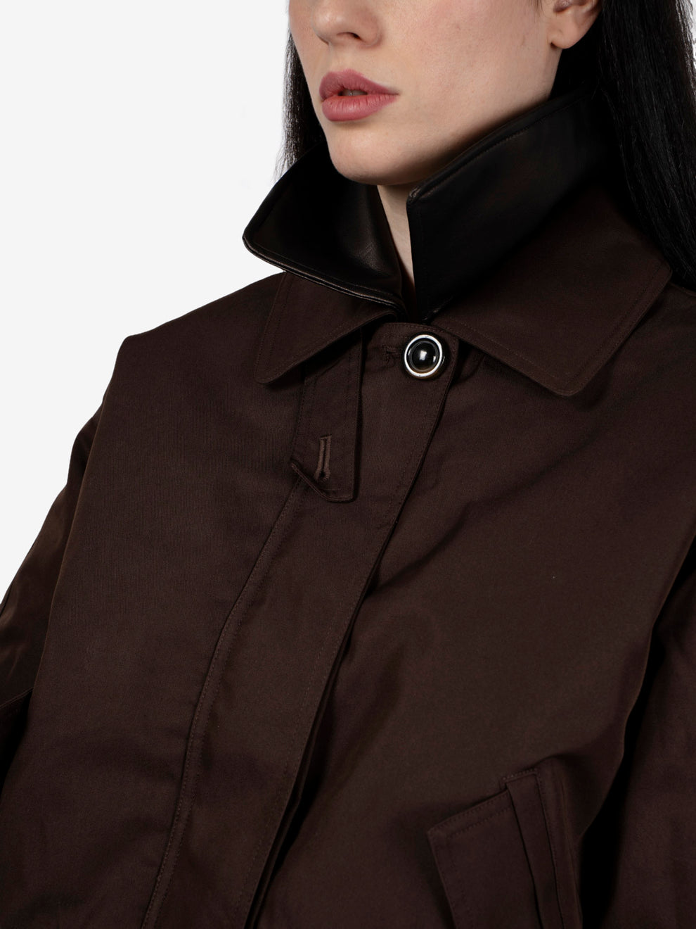 Wide short jacket Maverick coffea