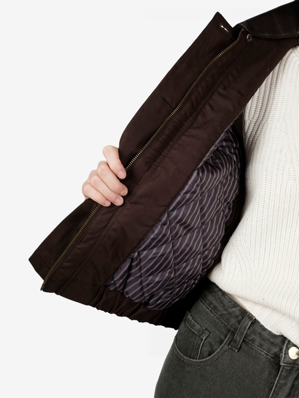 Wide short jacket Maverick coffea