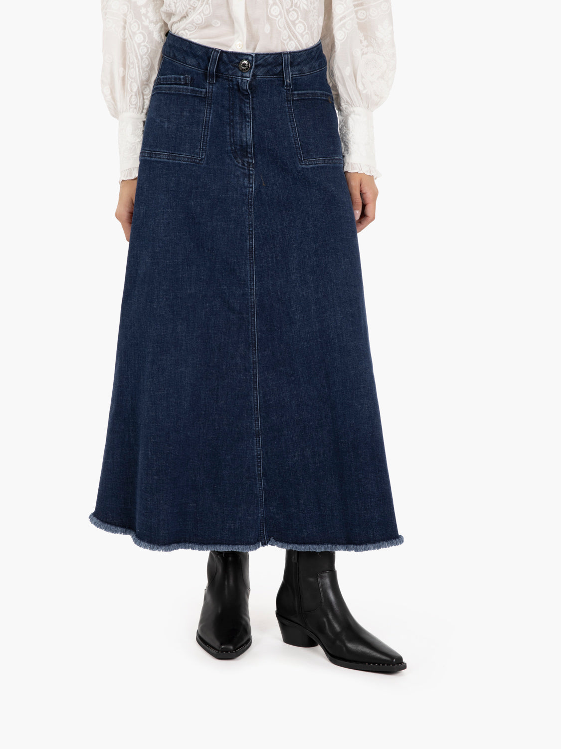 LELLY ORGANIC DENIM USED SKIRT DI1DGID1024_000