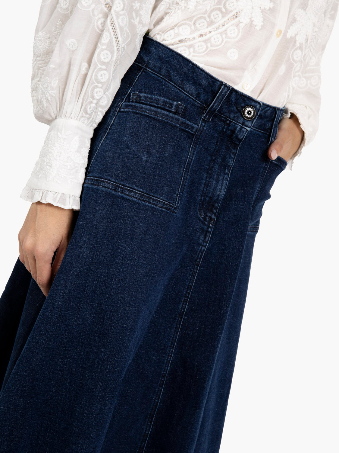 LELLY ORGANIC DENIM USED SKIRT DI1DGID1024_000
