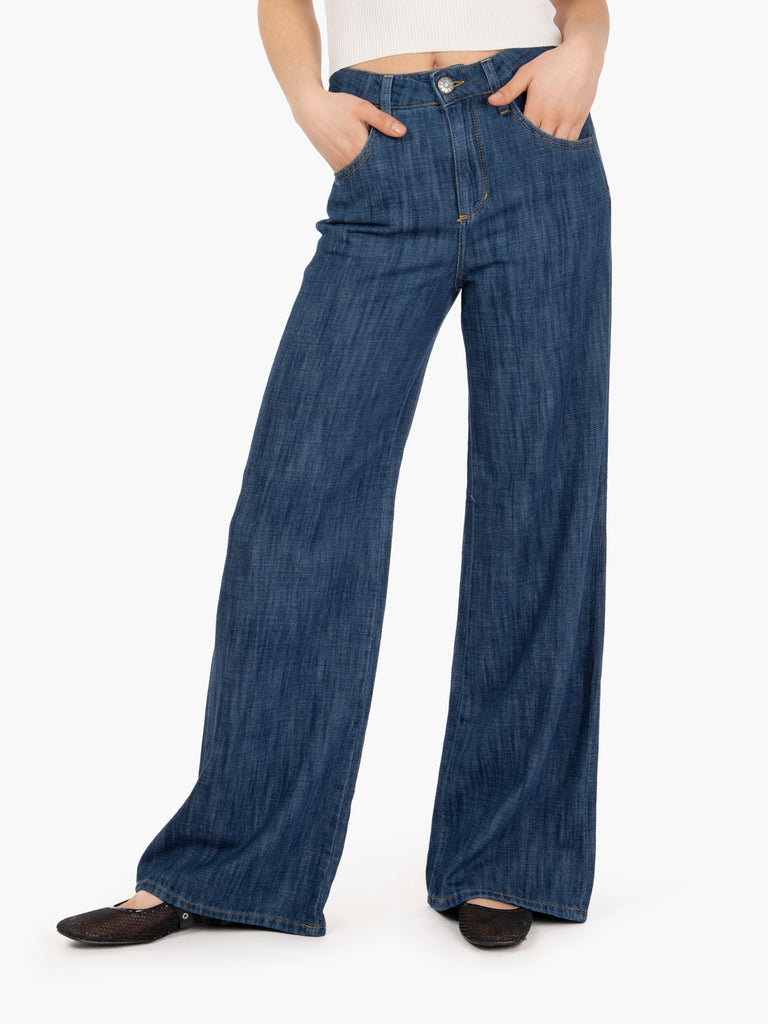 SHAFT JEANS - Five OB Japan denim blu