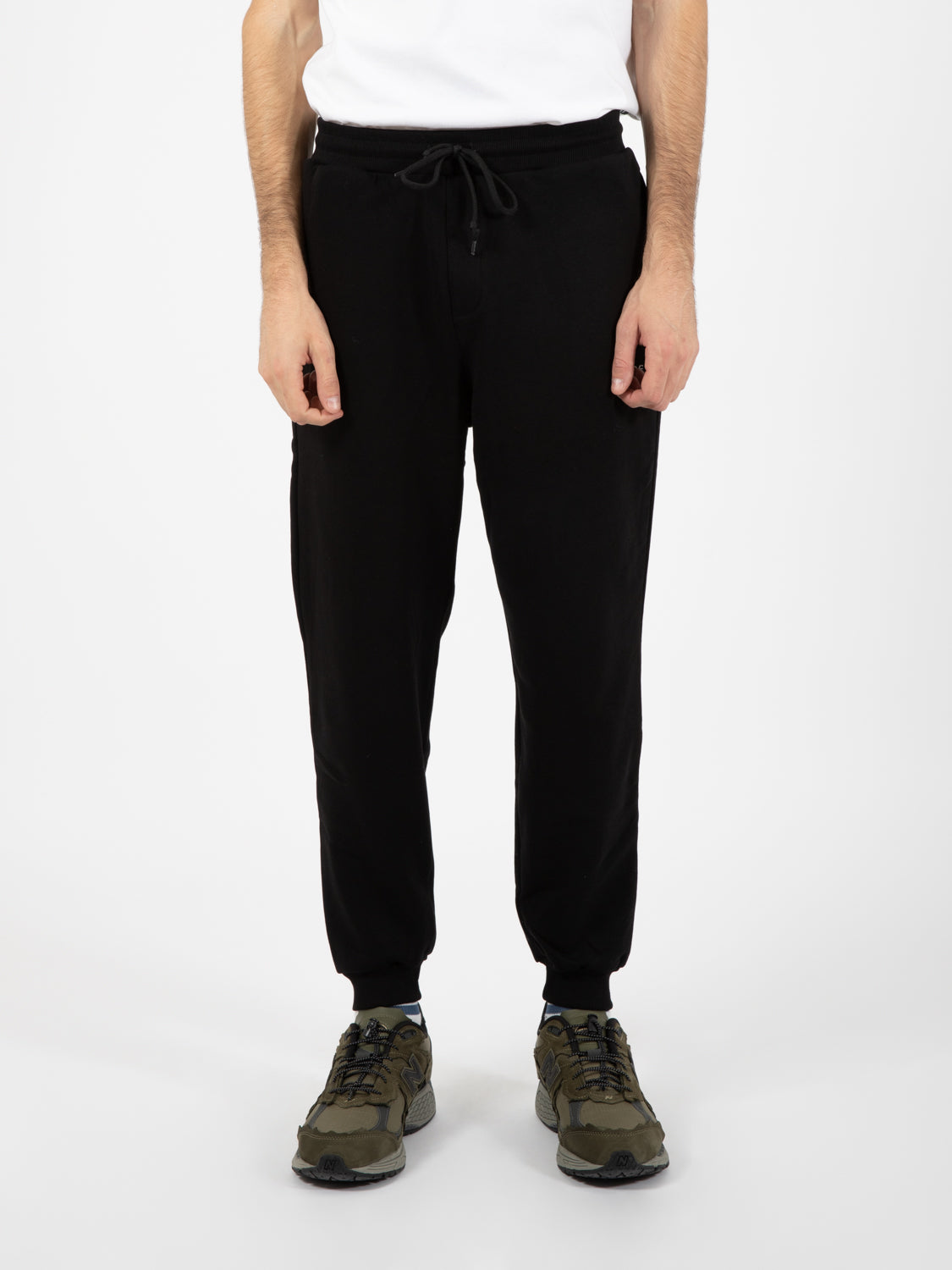 Pantalone jogger in felpa black
