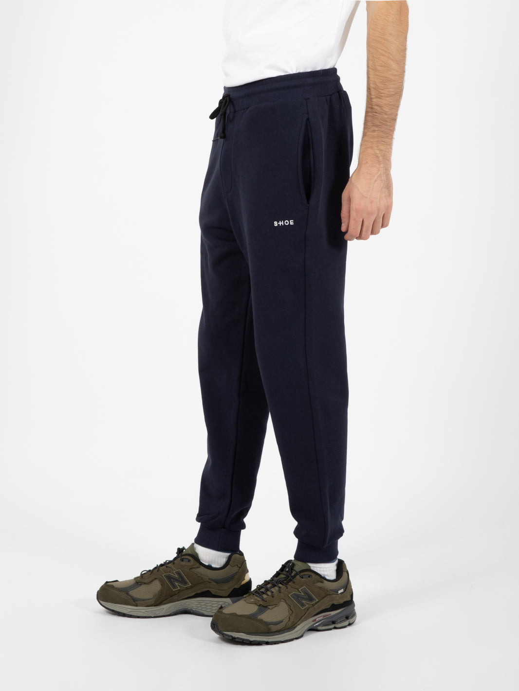 Pantalone jogger in felpa navy