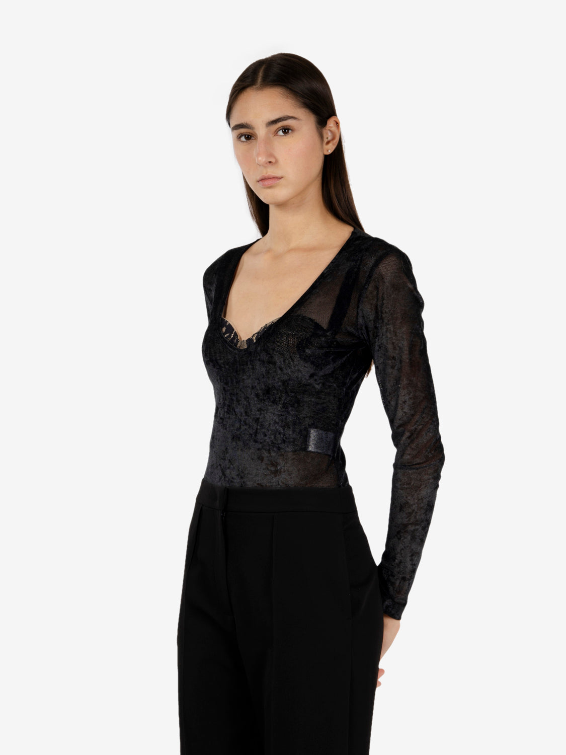 Body tulle black