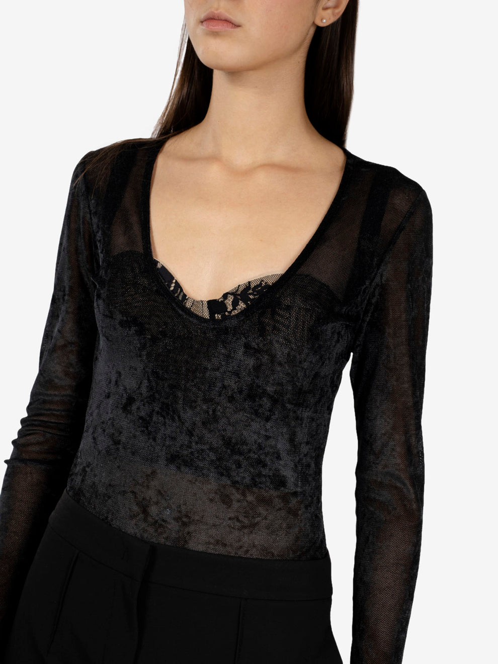 Body tulle black