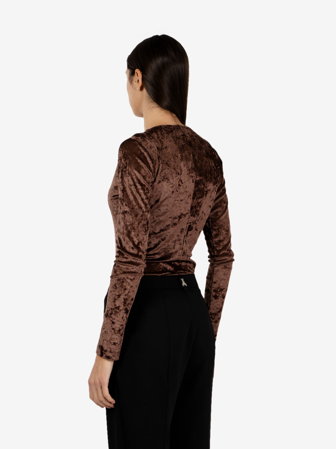 Brown tulle bodysuit