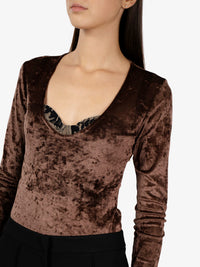 Body tulle brown