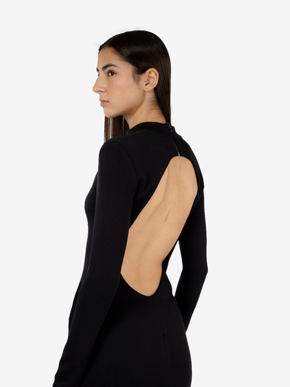 New Backless dress black