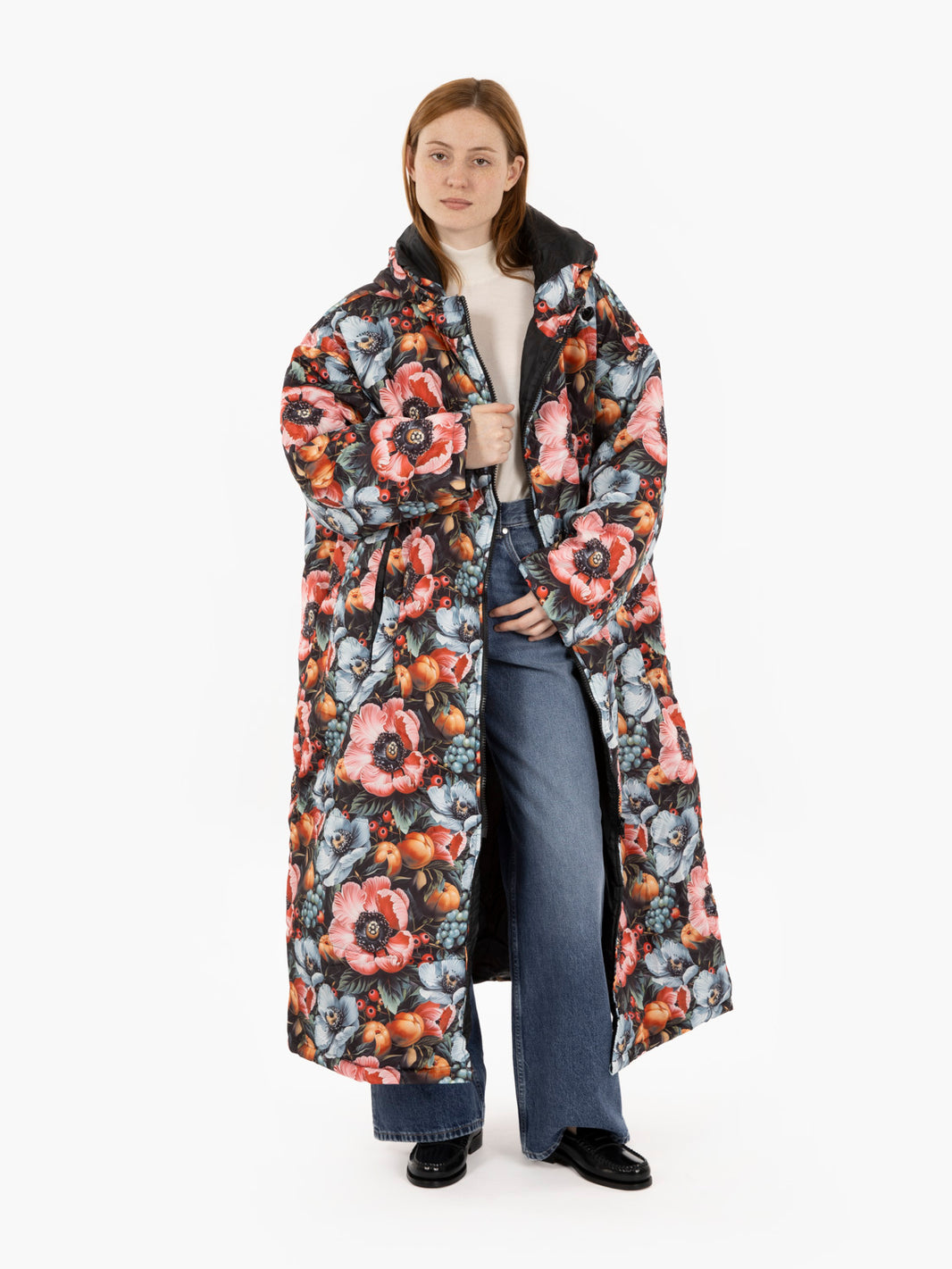 Esmeralda hooded down jacket