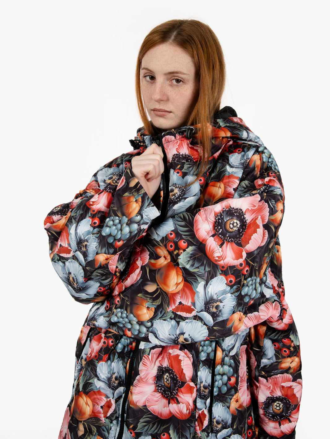 Esmeralda hooded down jacket