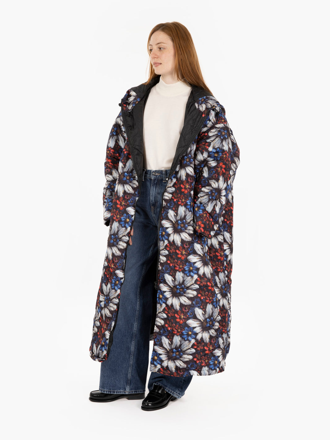 Jolene multicolor hooded down jacket