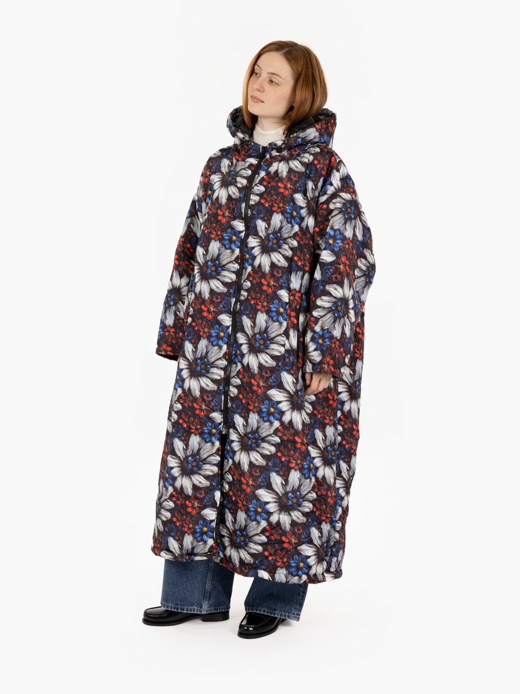 Jolene multicolor hooded down jacket