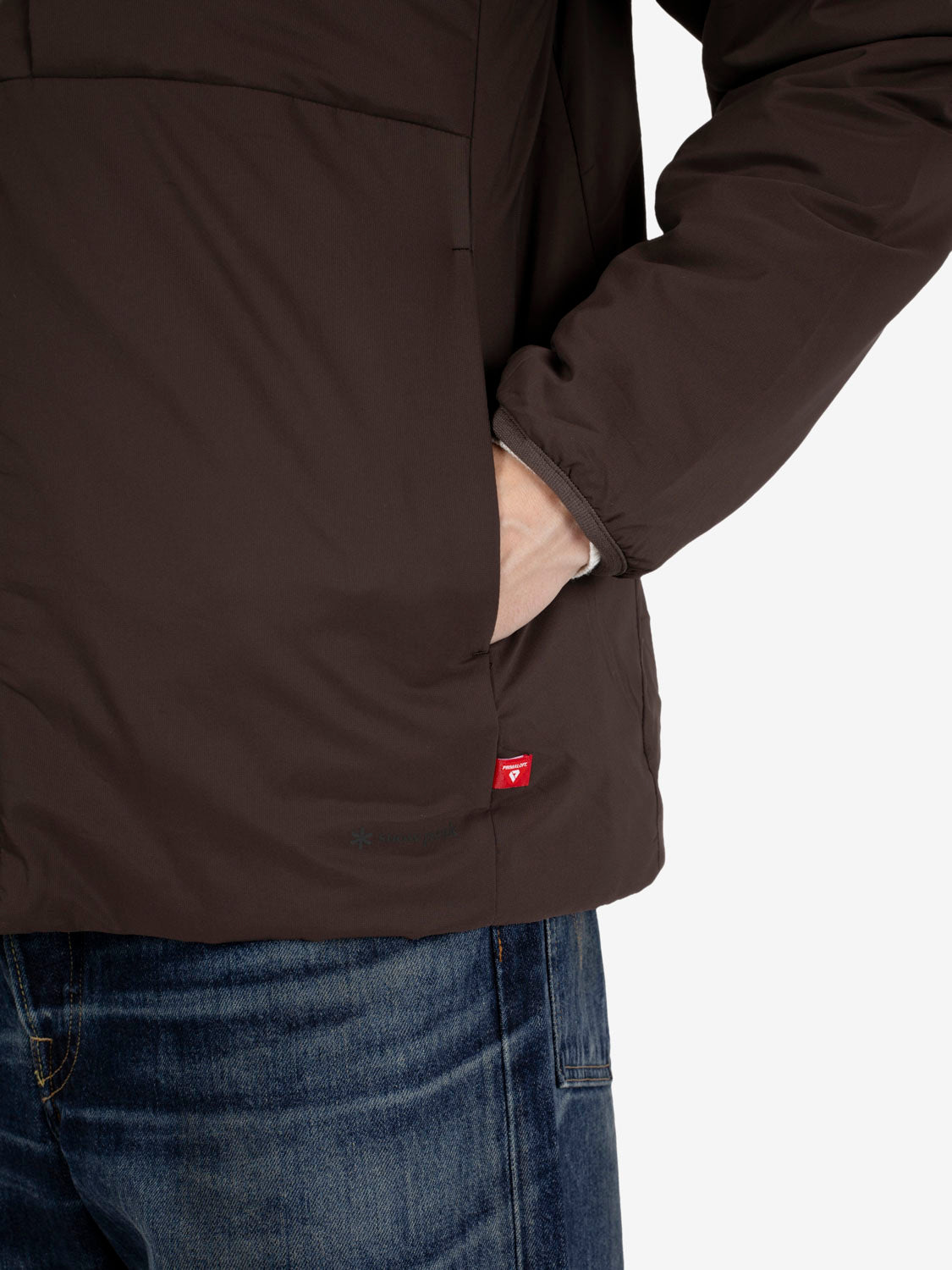 Flexible insulated shirt dark brown