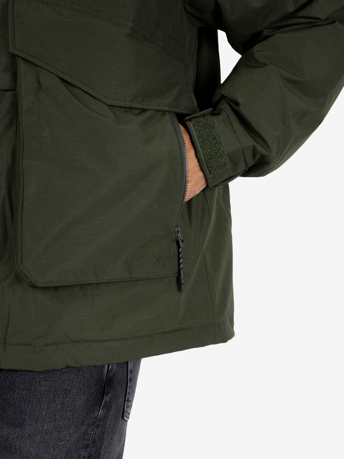 FR 2L down jacket dark olive