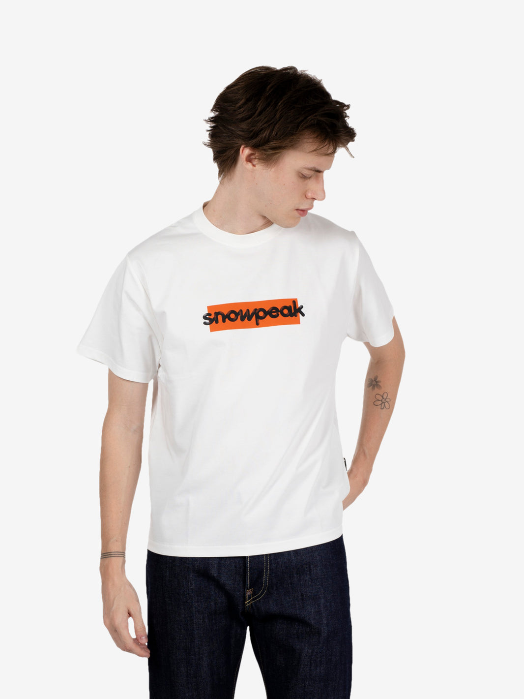 SP Reflective Typography t-shirt off white