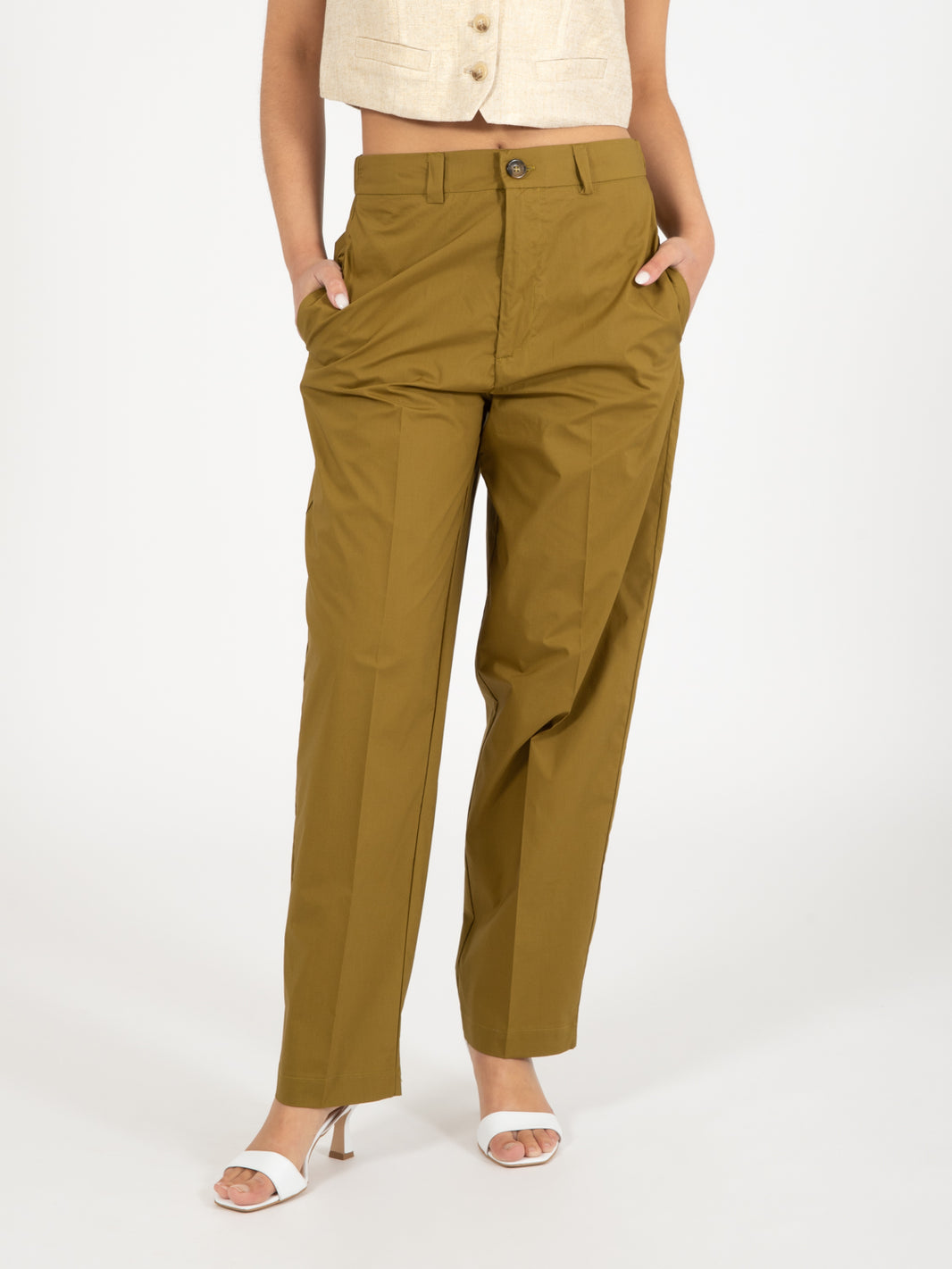 Oil cigarette trousers