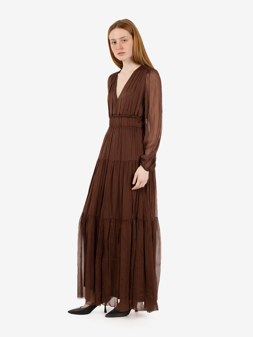 Cocoa empire line maxi dress