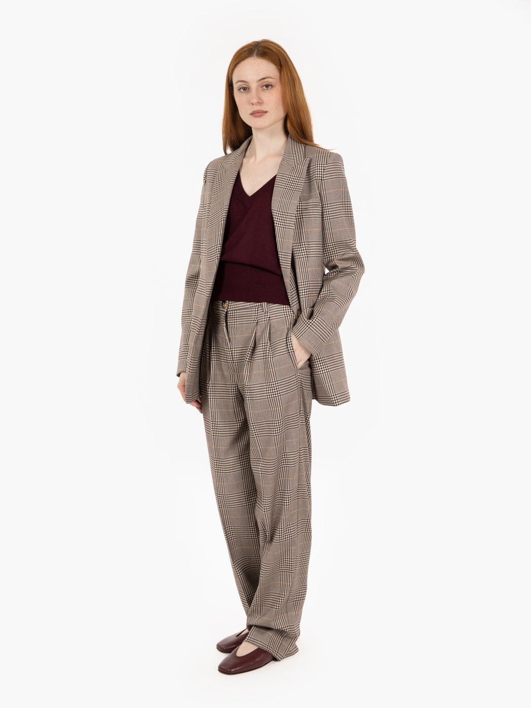Blazer check monopetto multicolor