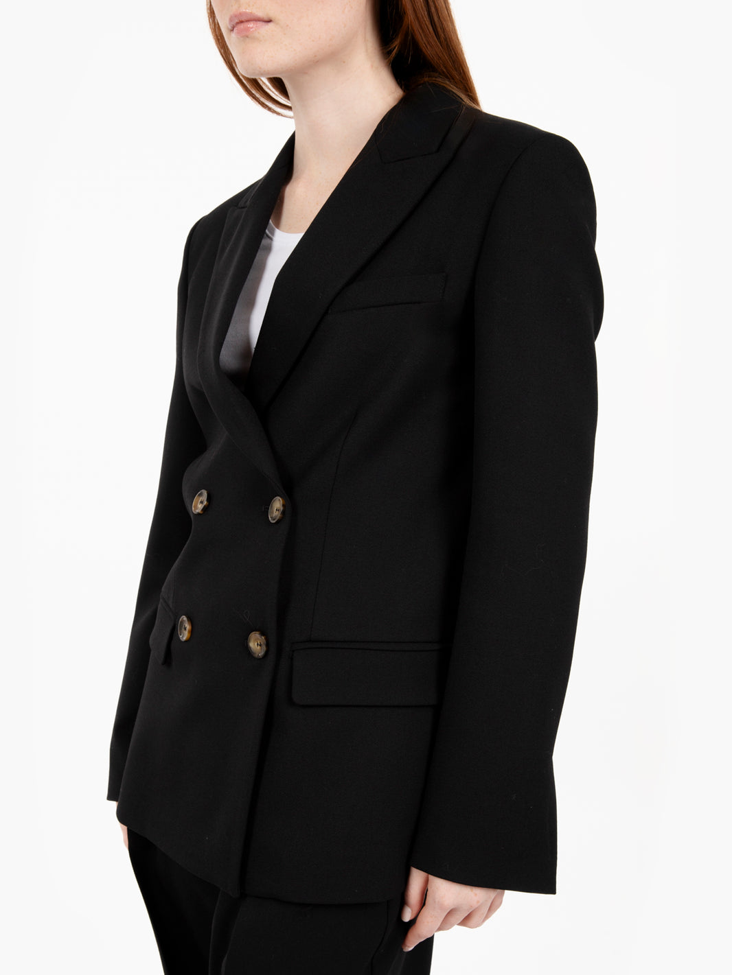 Black double breasted blazer
