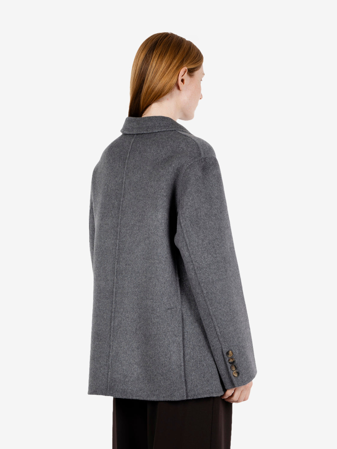 Stone wool and cashmere blazer