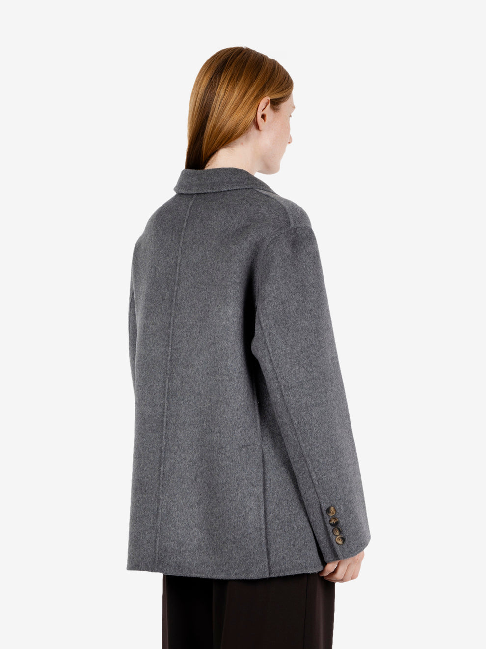 Stone wool and cashmere blazer