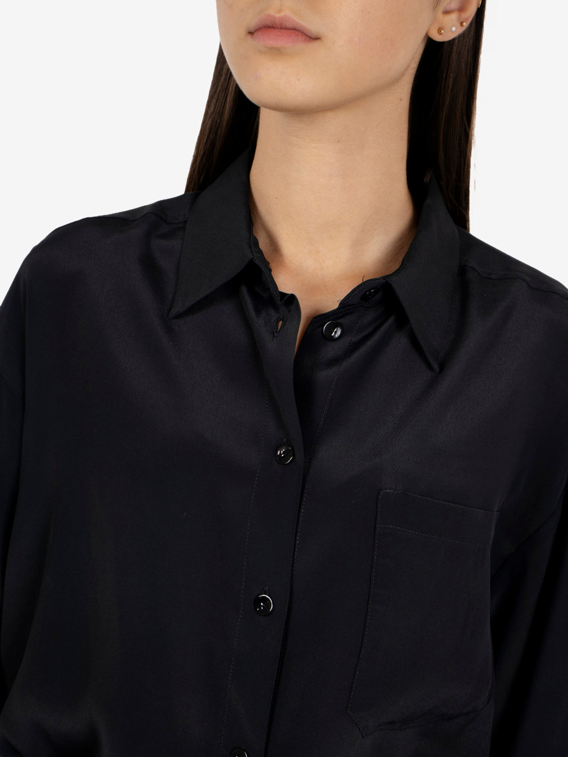 Black feather shirt