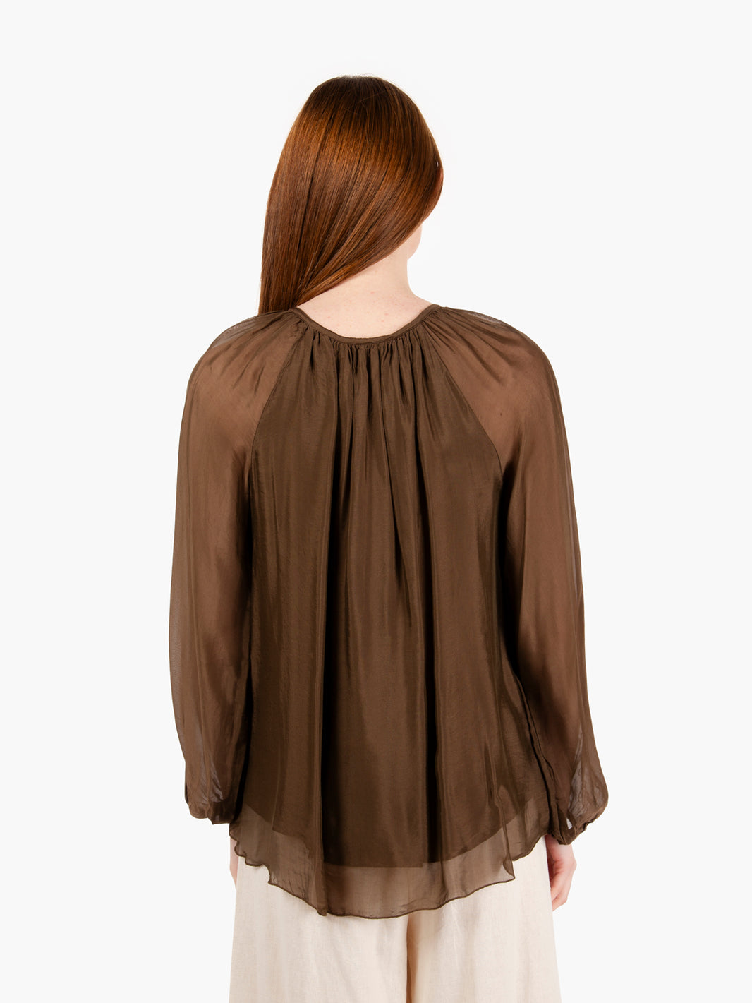 Brown muslin shirt