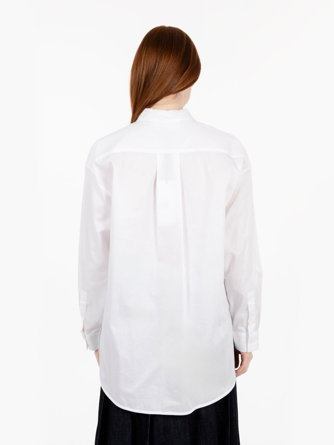 White cotton oversized shirt
