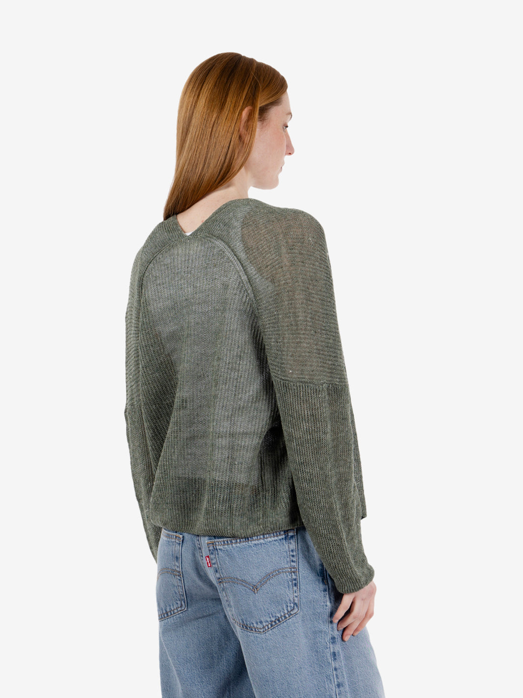 Cardigan aperto agave