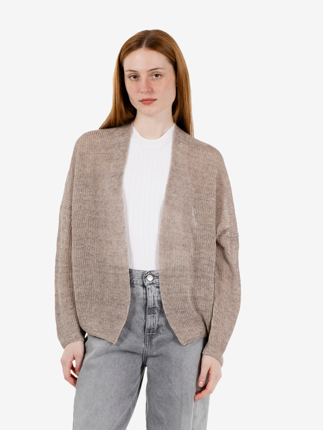 Open knit cardigan