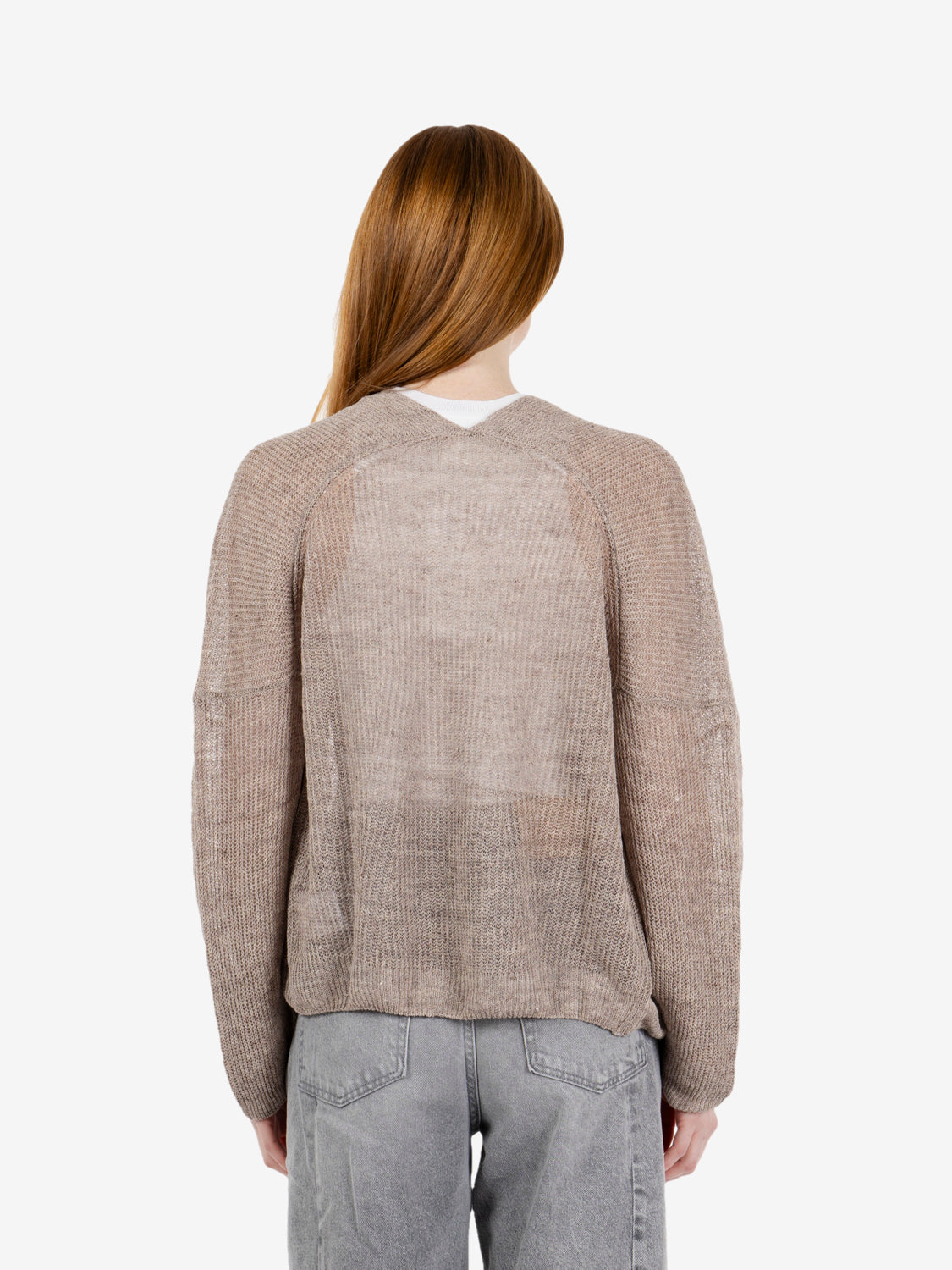 Open knit cardigan