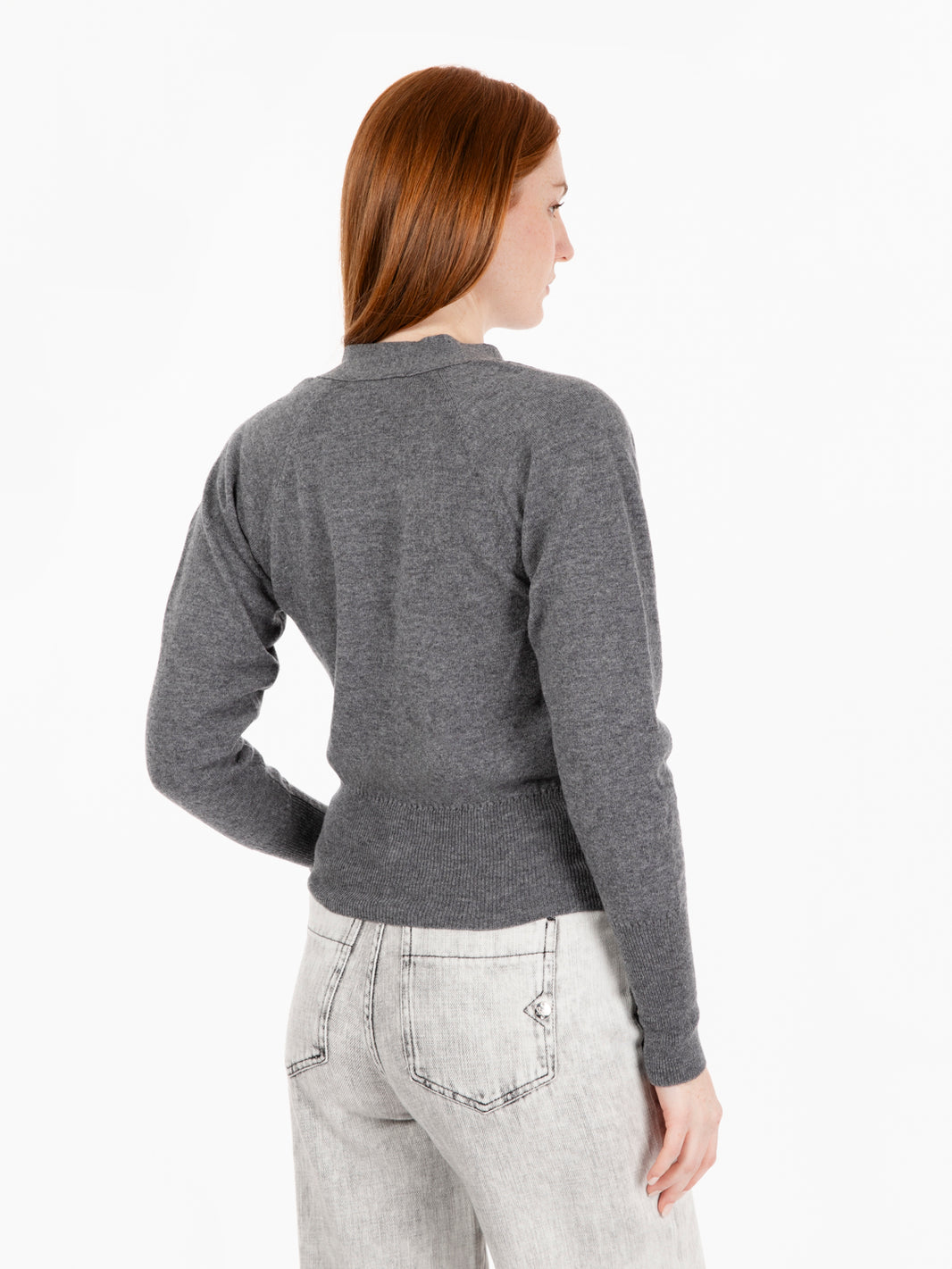 Grey Button Up Cardigan