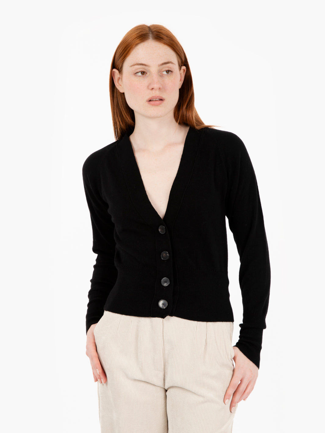 Black Button Up Cardigan