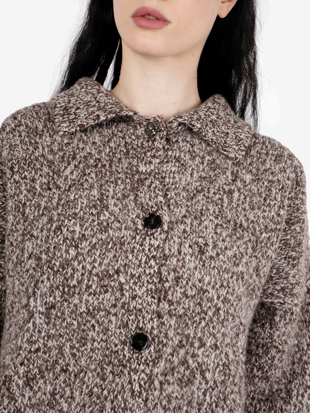 Cardigan con colletto cocoa