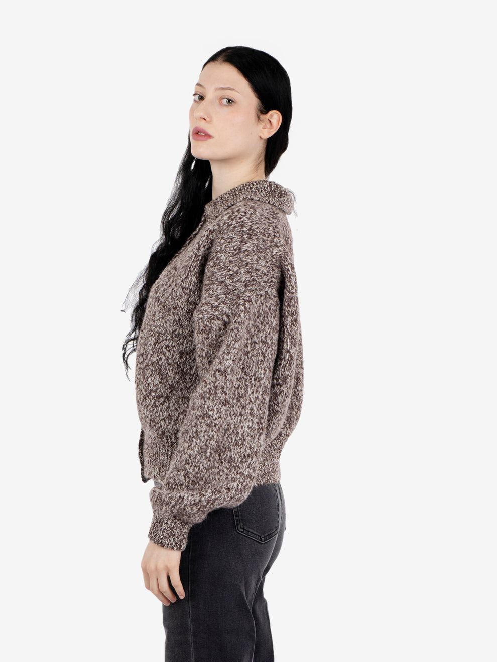 Cardigan con colletto cocoa